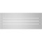 Ekena Millwork Vertical Surface Mount PVC Gable Vent: Functional, w/ 2"W x 2"P Brickmould Sill Frame, 36"W x 14"H GVPVE36X1403SF - alternate 4